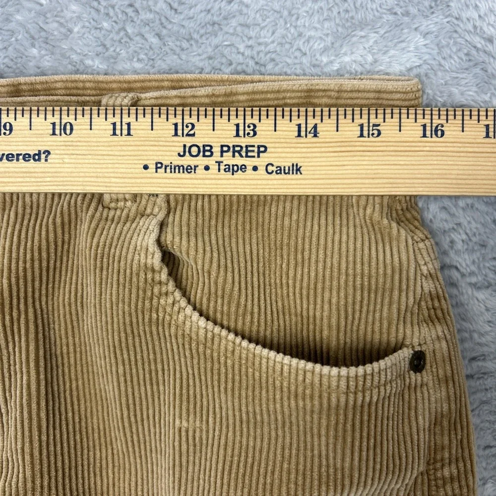 Women's Size 12 Wide Leg Corduroy Pants Tan Jones New York‎ Sport Classic